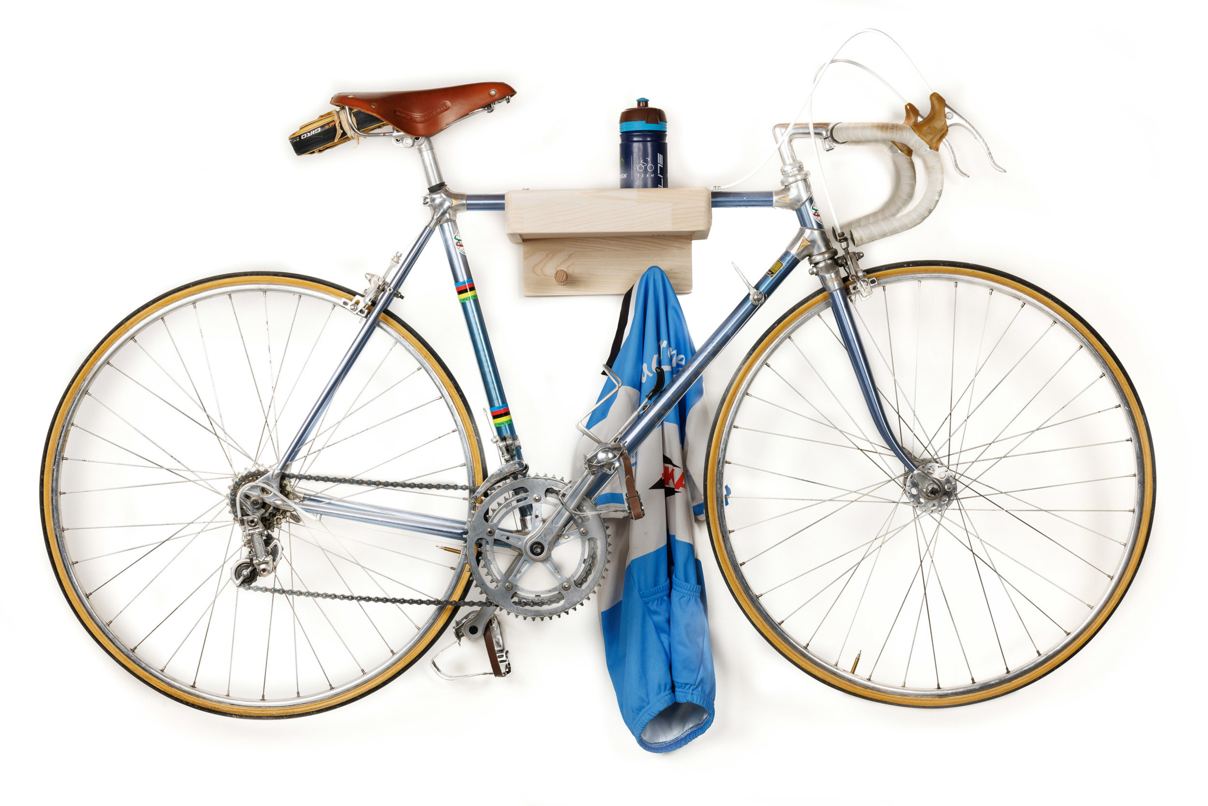 Porte-vélo en bois original et pratique pour support de vélo en appartement  - MANUFACTURE JACQUEMIN