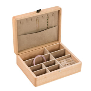 Coffret à bijoux en bois massif