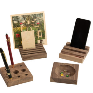 Organiseur de bureau modulable Le Quatre-Quarts en noyer