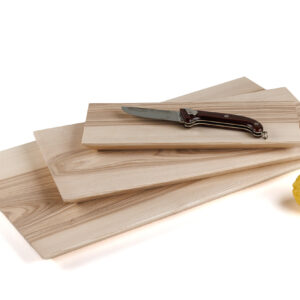 Trio de planches à découper en bois, modèle planche contemporaine
