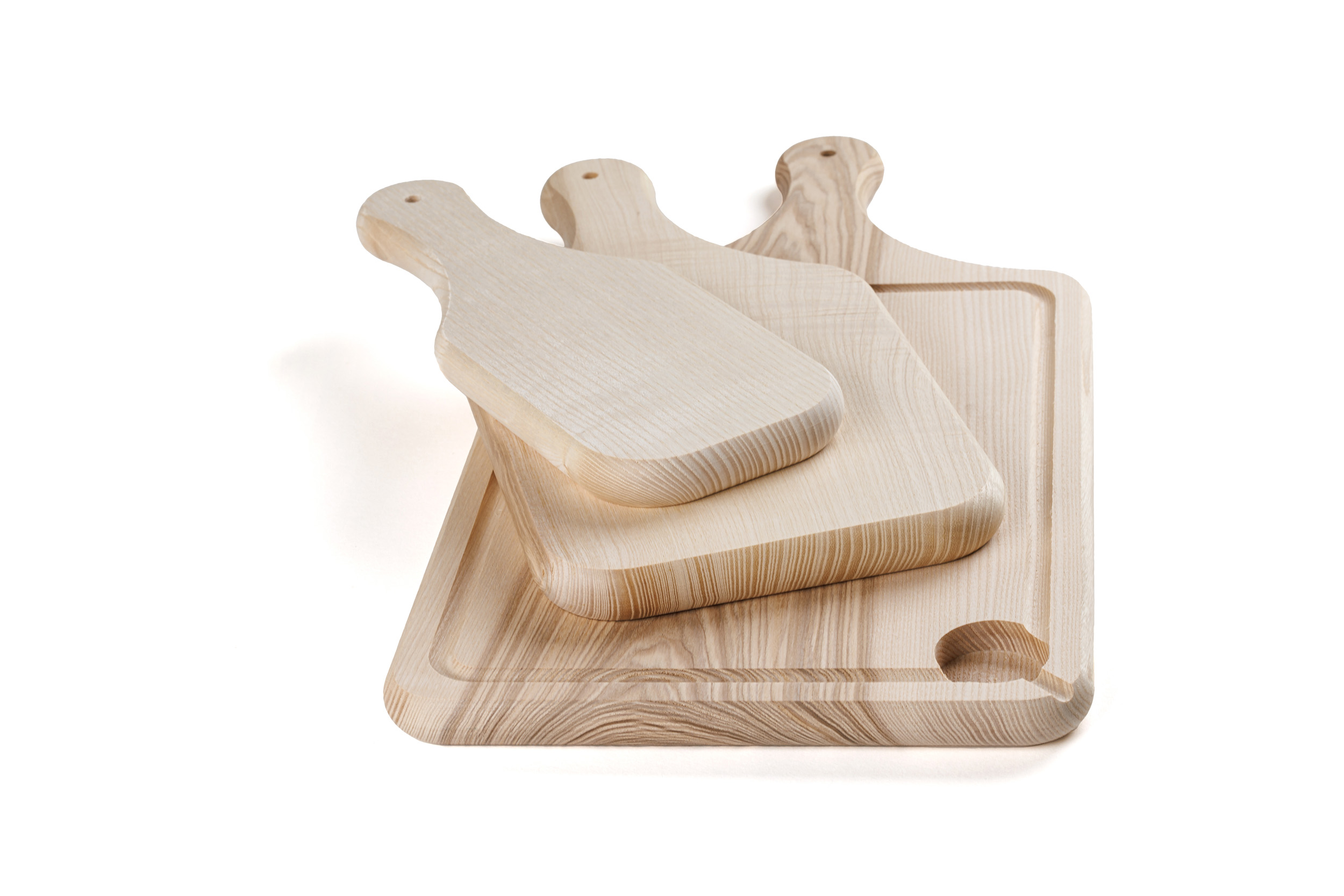 Planche à découper en bois avec manche, petit modèle rustique