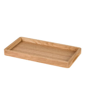 Plateau de service en bois, chêne massif, petit modèle