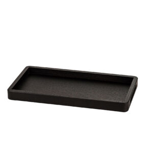 Plateau de service en bois, coloris noir, petit modèle