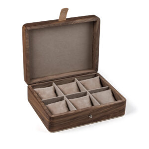 Coffret à montres en noyer - grand modèle - 6 montres