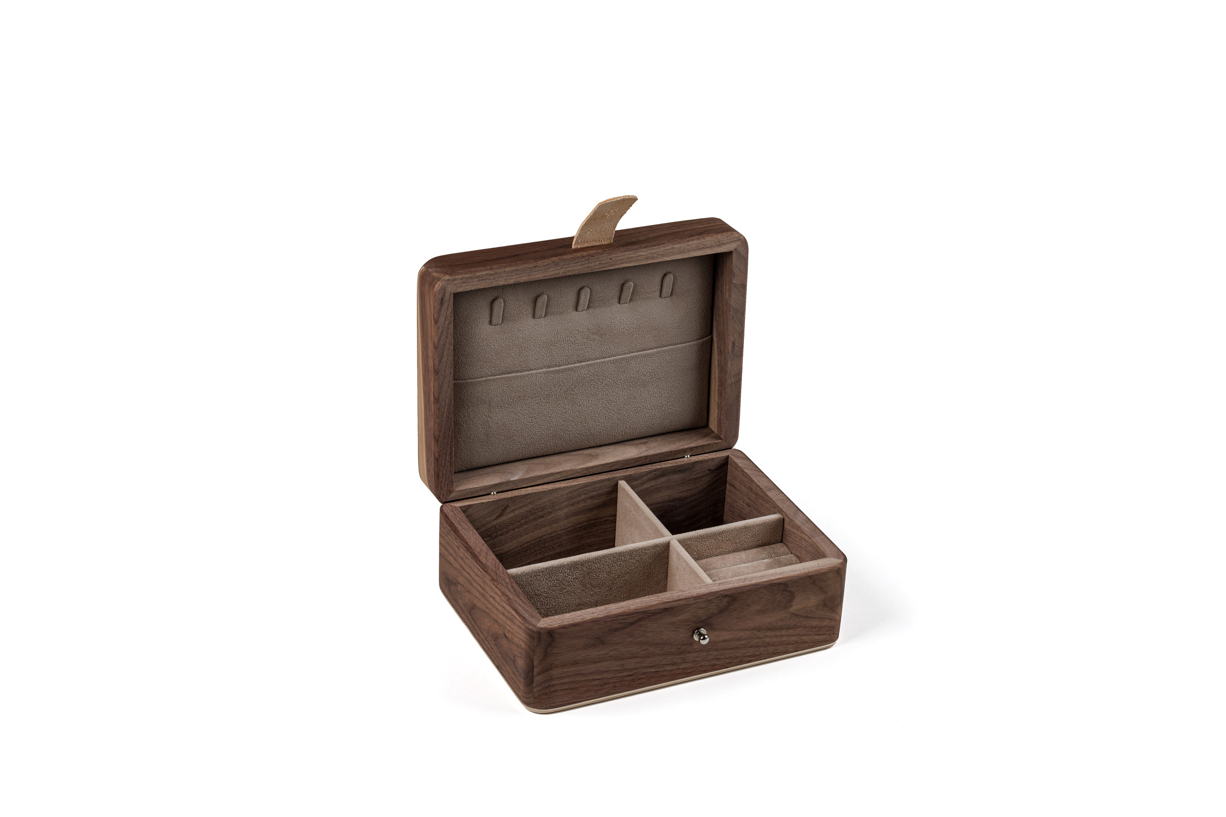 Coffret à bijoux en noyer - petit modèle