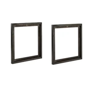 Cadre à vinyle en érable teinté noir - Lot de 2