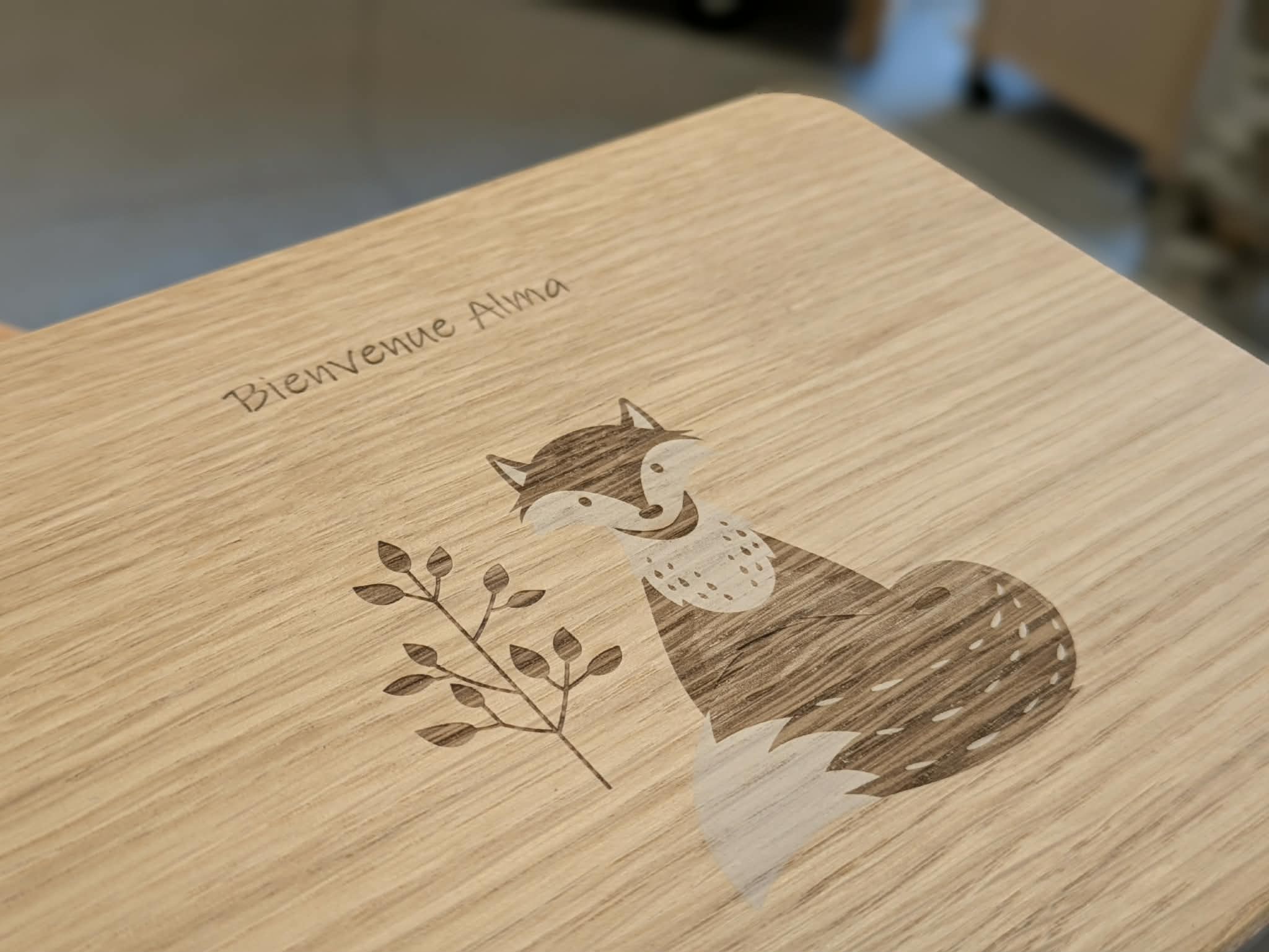 Coffret de naissance en bois de chêne, une idée cadeau originale