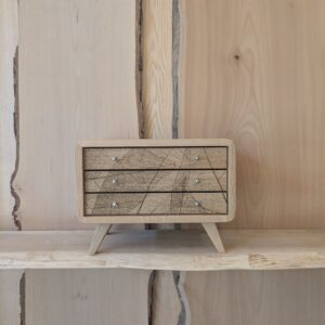 Commode à bijoux en chêne